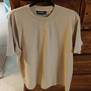 NWT Ninth Hall Boxy Beige T-Shirt Size Large
